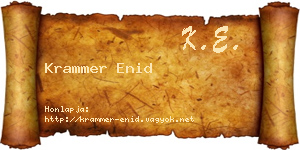 Krammer Enid névjegykártya